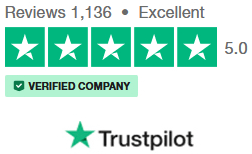5 Star Customer Trustpilot Reviews